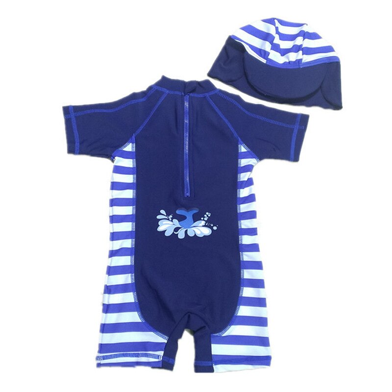 Kinderen Badpak Jongens Zonnebrandcrème Jumpsuit Peuter Walvis Bad Kleding Een Stuk Baby Badpakken Baby Badmode Met hoed