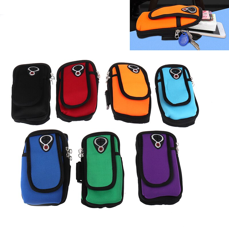1Pc Sport Arm Band praktisch Halfter Tasche Laufen Joggen Fitnessstudio Armbinde draussen ÜSpund praktisch Arm Pou