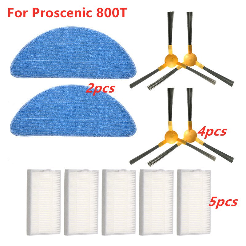 6 * Filters Voor Proscenic 820P 830P 800T Liectroux C30B Robotic Stofzuiger Vervangende Onderdelen: 11pcs set