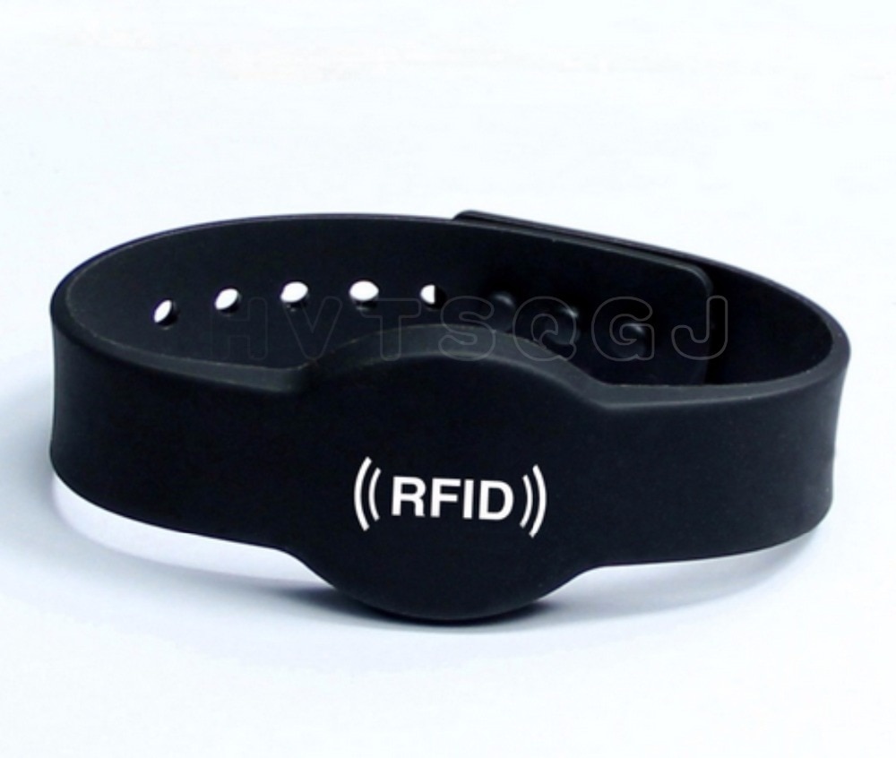(10 stks/partij) Verstelbare Waterdichte Siliconen Polsbandje RFID 125 KHz Armband met TK4100 (Compatibel met EM4100) Voor zwemmen