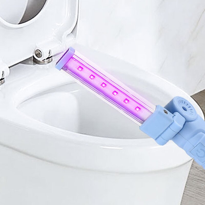Luz UV LED lámpara ultravioleta portátil de mano carga USB para el hogar aseos limpieza FAS6