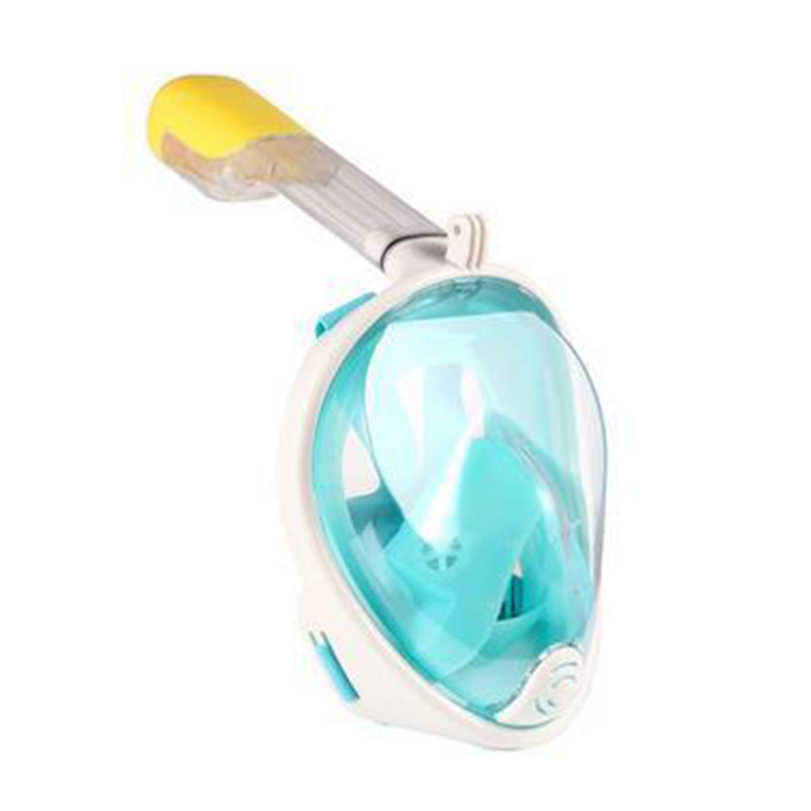 Underwater Anti-fog Snorkeling Mask Full Face Goggles Anti-leakage Diving Respiratory Swimming Spearfishing Scuba Mask For Kids: Green XS