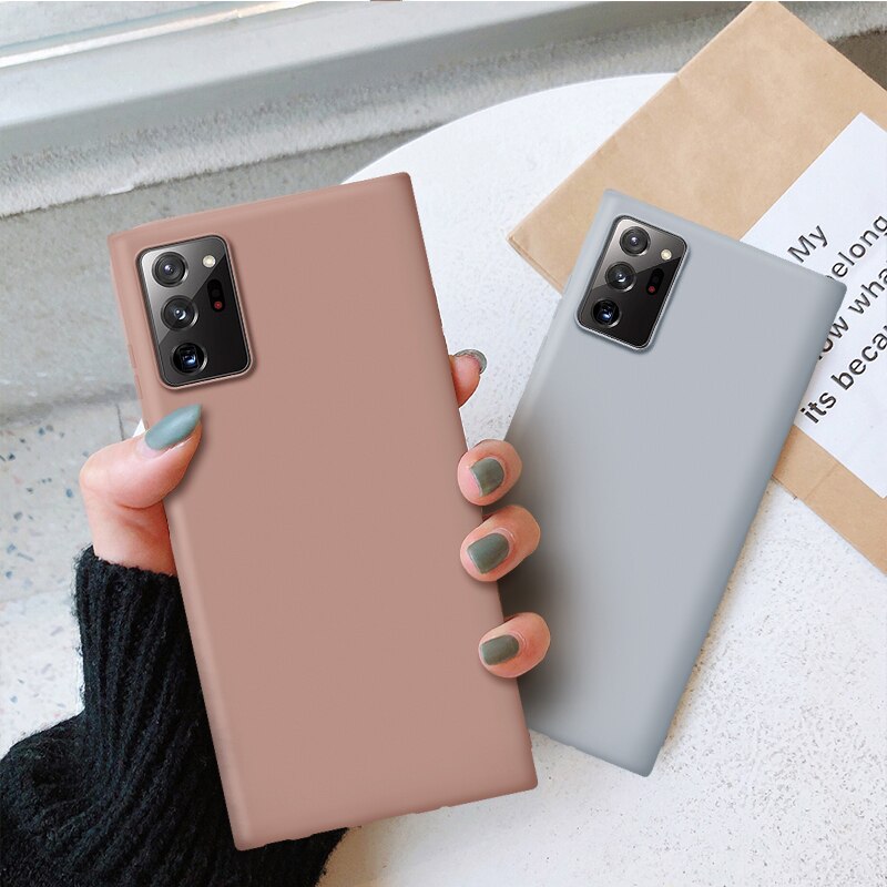 Fall für samsung galaxy note 20 ultra 5G abdeckung coque funda luxus dünne weiche tpu matte schutzhülle