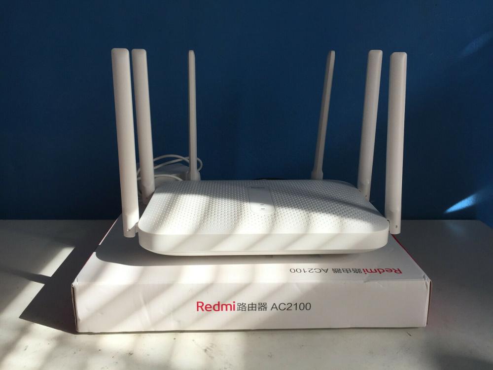 Original Xiaomi Redmi AC2100 router 2.4G / 5GHz dual frequency wireless Wifi 128M RAM Game With 6 High Gain Antennas