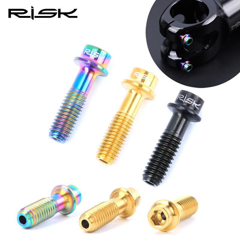 2 stücke M5x18mm Fahrrad Bremshebel Schrauben Titan Legierung Hohl Rabatt Bremse Befestigt Schraube Mountainbike Sitz Post Klemme bolzen