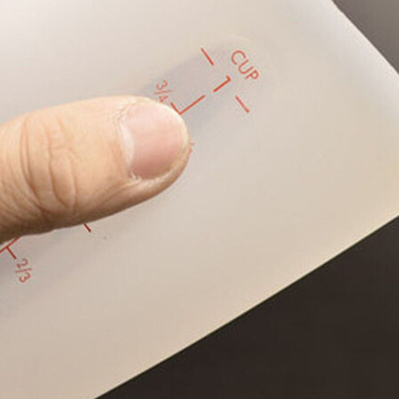 1 ud. Taza medidora de silicona para alimentos de 250ml vaso graduado utensilios medidores de cocina para hornear copas lindas de Color sólido