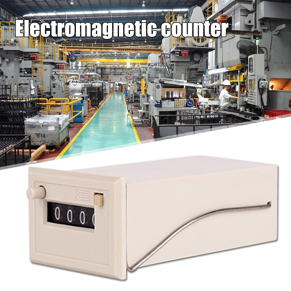 Totalisateur industriel compteur d'impulsions électromagnétique mécanique 4 chiffres CSK4 vj