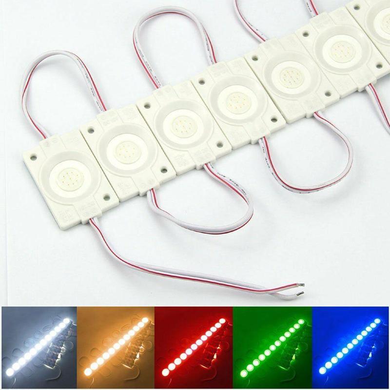 10 Pièces/ensemble LED COB Module 2.4W 12V DC à Lumière Publicitaire Boîte à Lumière Lumière De Bande Mot LED Module COB Source Signe E9P9