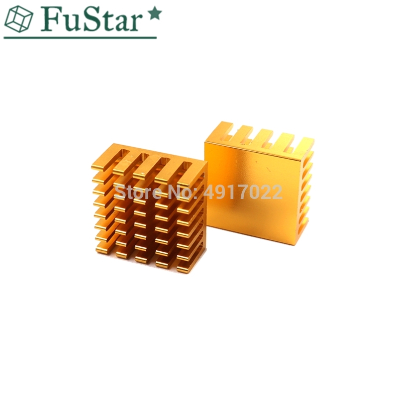 10pcs Golden 20*20*10mm Heatsink Cooling Fin Aluminum Radiator Cooler Heat Sink for IC Chip LED 20x20x10mm LED Radiator 20*20*10