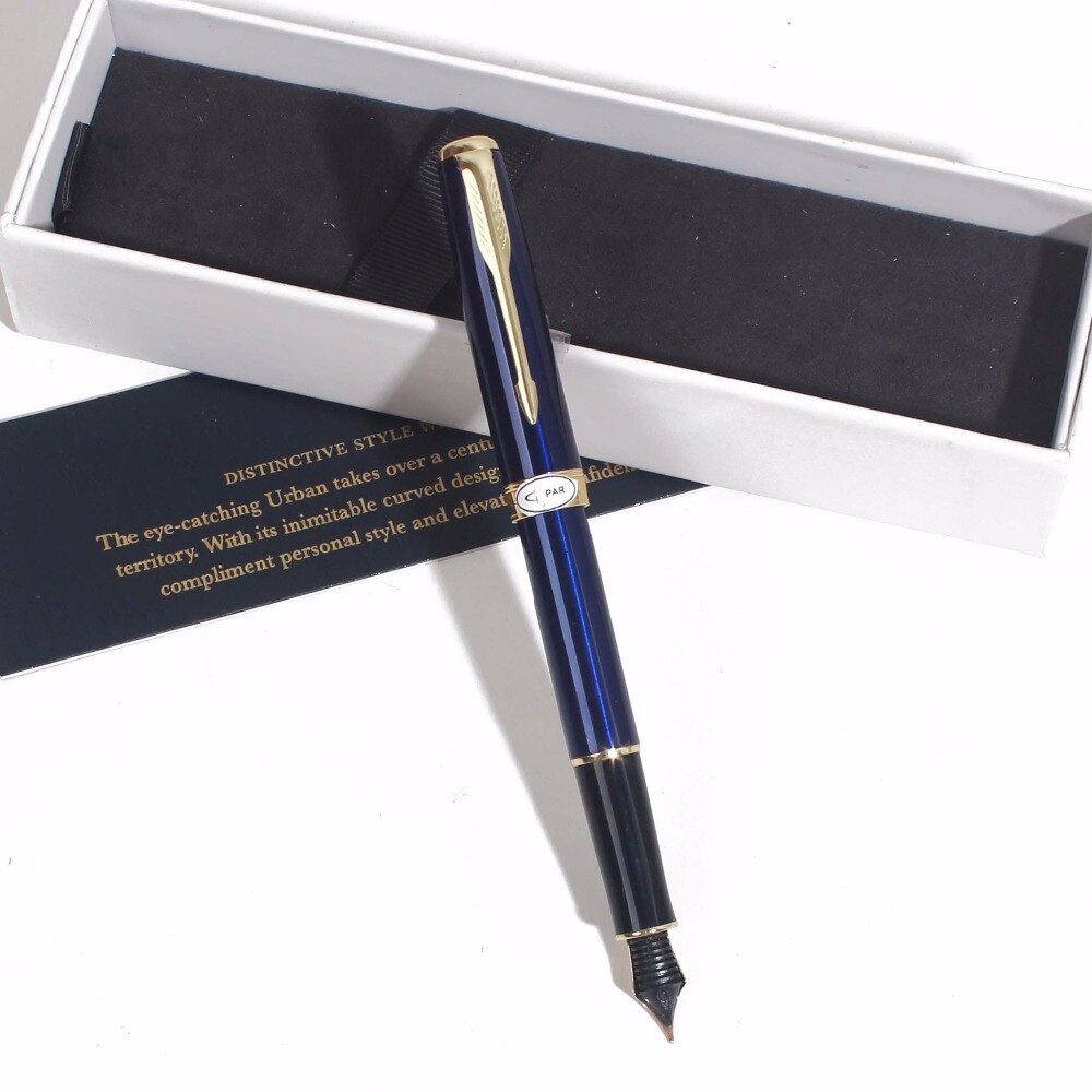 Sonneting Fountain pen metal office school pen Classic gold black gold clip pen with box black pen