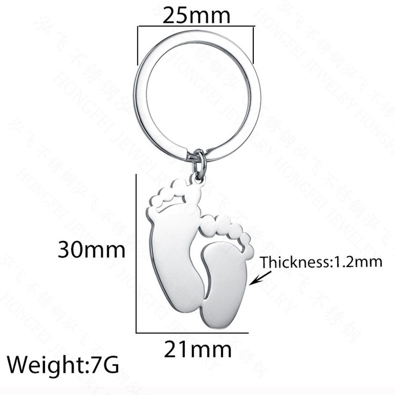 Kreatywne wakacje drobne upominki fajne słodkie z wąskimi nogawkami brelok ze stali nierdzewnej błyszczące boczne napis breloczek