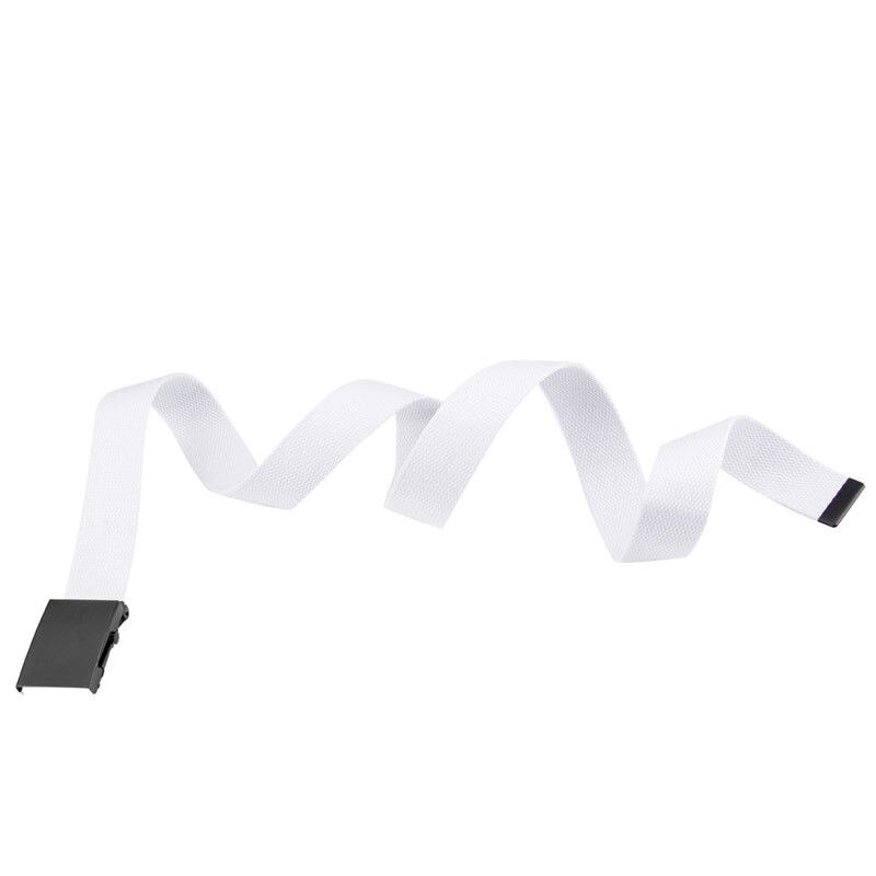 Unisex leger riem heren dames katoenen canvas stof geweven zwarte gesp riem