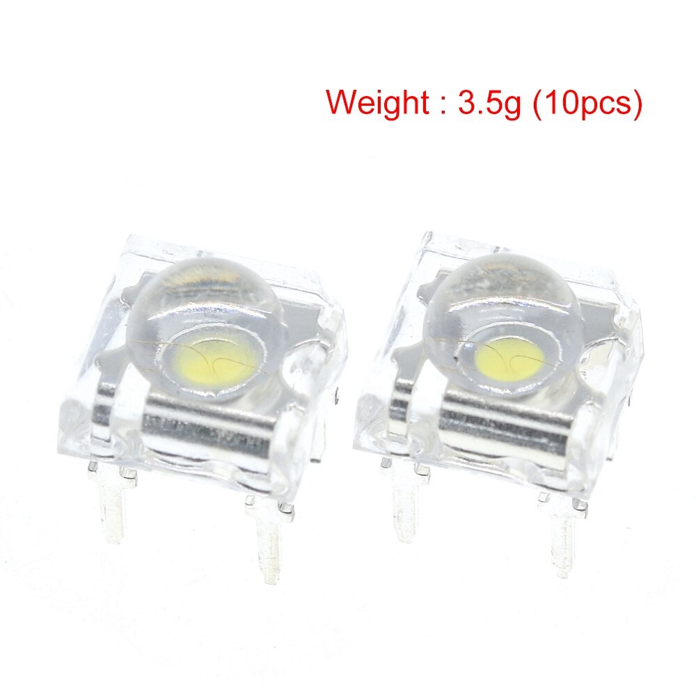 50 Uds 5mm F5 piraña LED blanco rojo, verde, ámbar claro 5mm diodo de luz LED-Diodos emisores de 4 pines piraña LED Diodos brillo