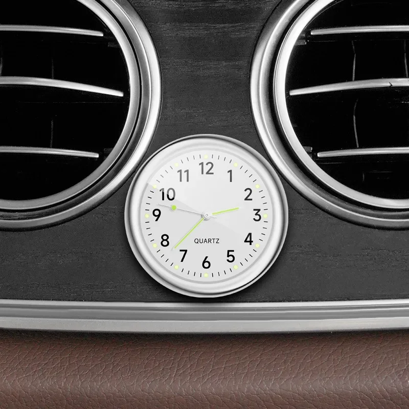 Mini Car Klok 40Mm Lichtgevende Lichtgevende Klok Auto Digitaal Elektronisch Horloge Quartz Klokken Auto Interieur Accessoires