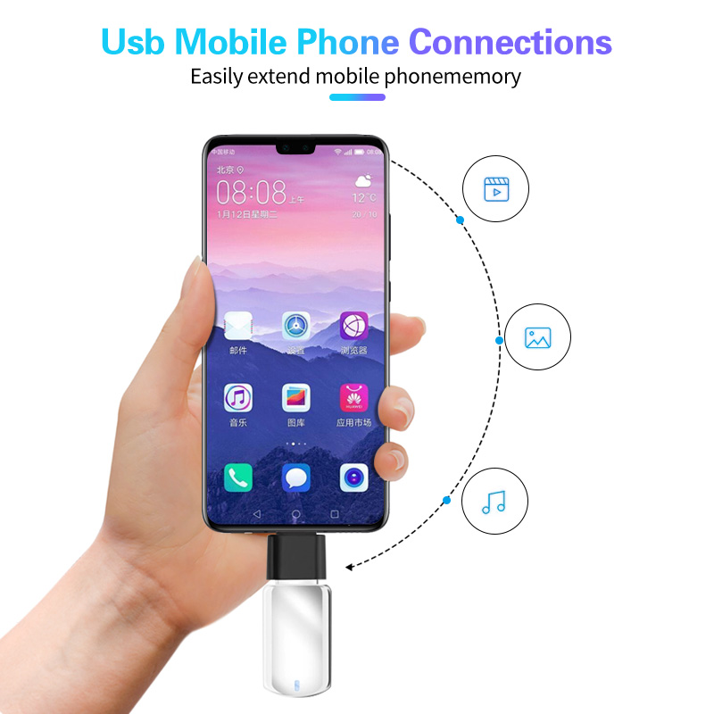 FONKEN OTG Type C For Macbook Laptop OTG Adapter Micro USB 2.0 to USB Converter For Xiaomi Samsung Android Phone USB C OTG