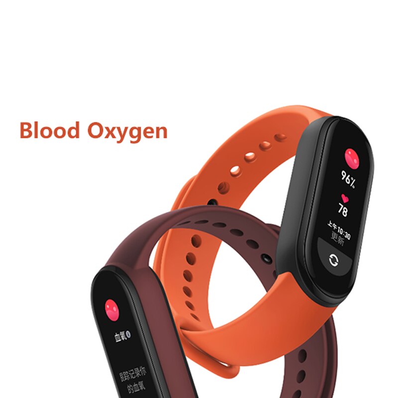 Xiaomi Mi Band 6 wersja globalna kolor AMOLED tlen krwi inteligentny zespół Fitness Traker tętno Bluetooth