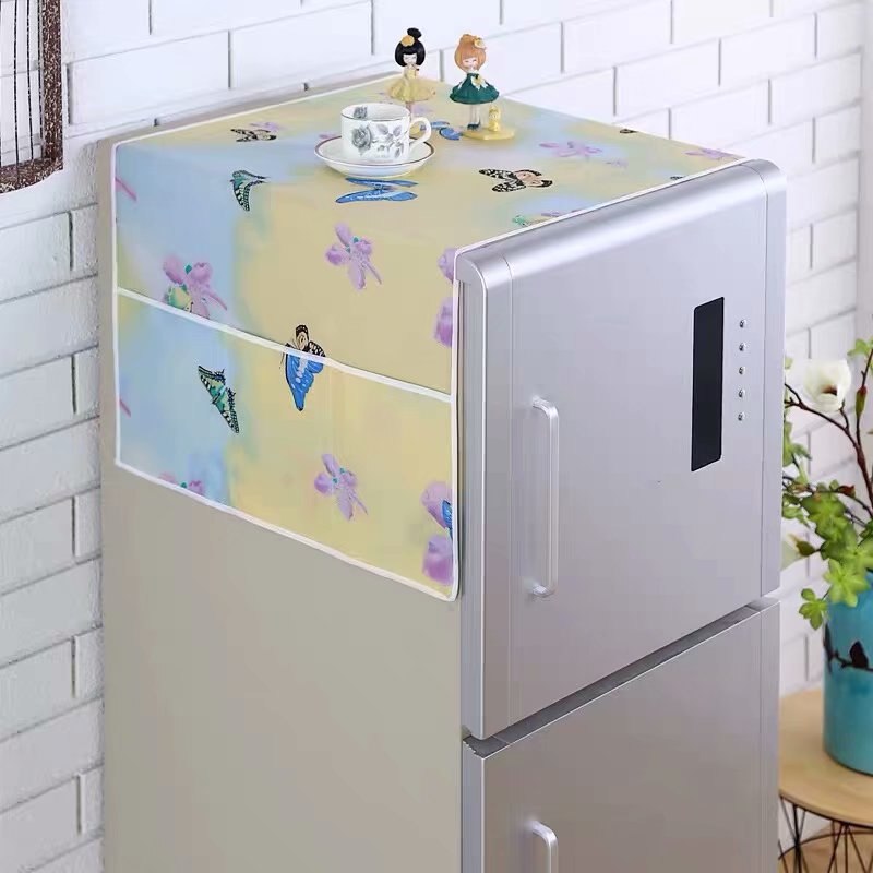 WaterProof Washing Machine Cover Refrigerator Dust Cover 70x170cm Refrigerator Covers Dustproof Fridge Cover Storage Organizer