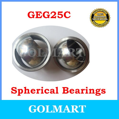 2pcs 25mm Spherical Bushing Plain Bearings GEG25C