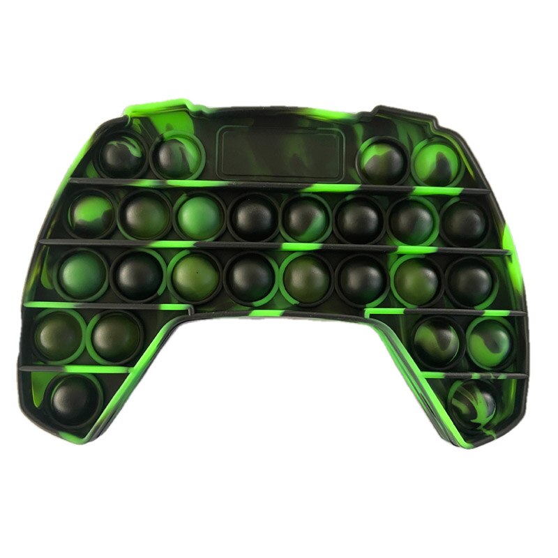 Push Up Bubble Kids Simple Dimple Fidget Toy Adult Antistress Hand Gamepad Push Pop Bubbles Sensory Toys Children Autism: 11BlackGreenS
