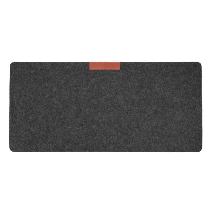 Moderne Tastatur Maus Pad Computer Schreibtisch Tisch Matte Pad Teppich Wolle Filz Mauspad Mäuse Kissen Für PC Laptop Computer 60x30cm: Grau