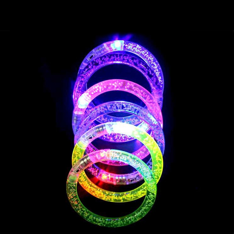 A Goods Spread Out On The Ground For Second Gram Luminescence Bracelet LED Luminescence Children Small Toys