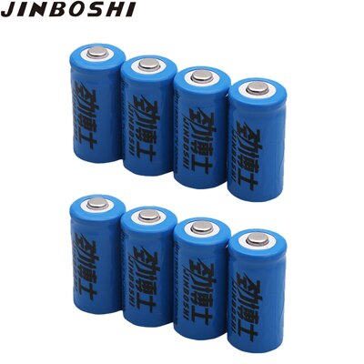 16pcs Rechargeable 3.7V Li-ion 16340 Batteries CR123A Battery For LED Flashlight + Charger For 16340 CR123A 14500 18650 Battery: 8X Battery