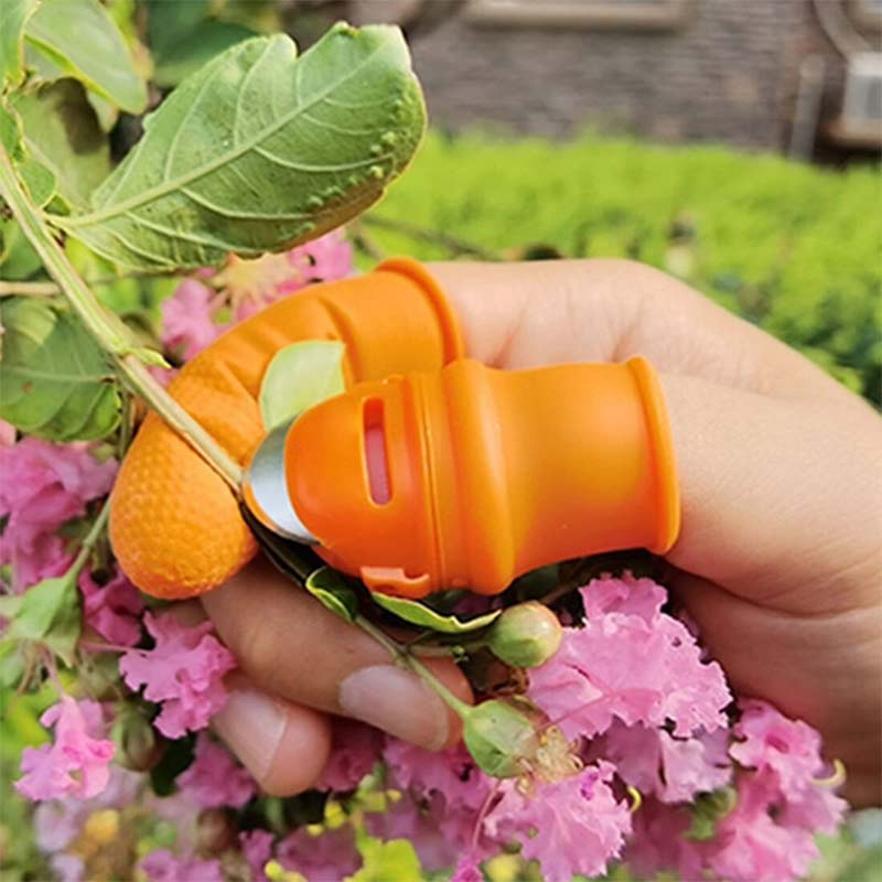 Silikonowy kciuk nóż ochraniacz na palce urządzenie robić skubania robić cięcia warzyw zestaw narzędzi rolniczych osłona na palce chroń palec