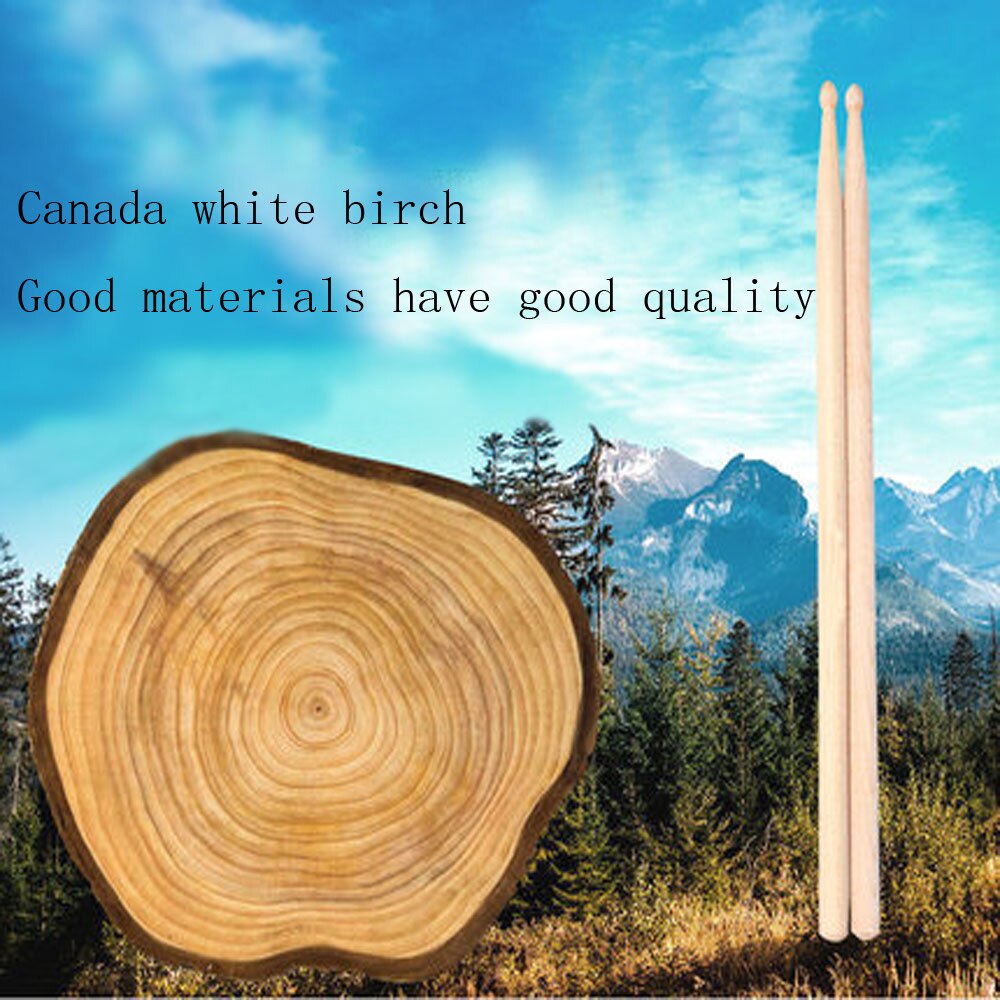 Drum Sticks 5A White Birch Wood Maple Wooden Drumsticks Electronic Drum Rack Drum Sticks for Percussion Instruments Accessories