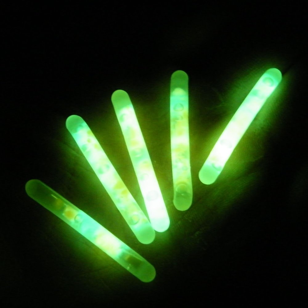 10 Bags 4.5*37mm Fishing Float Fluorescent Light stick Light Night Luminous Float Rod Lights Glow Stick for Night Fishing