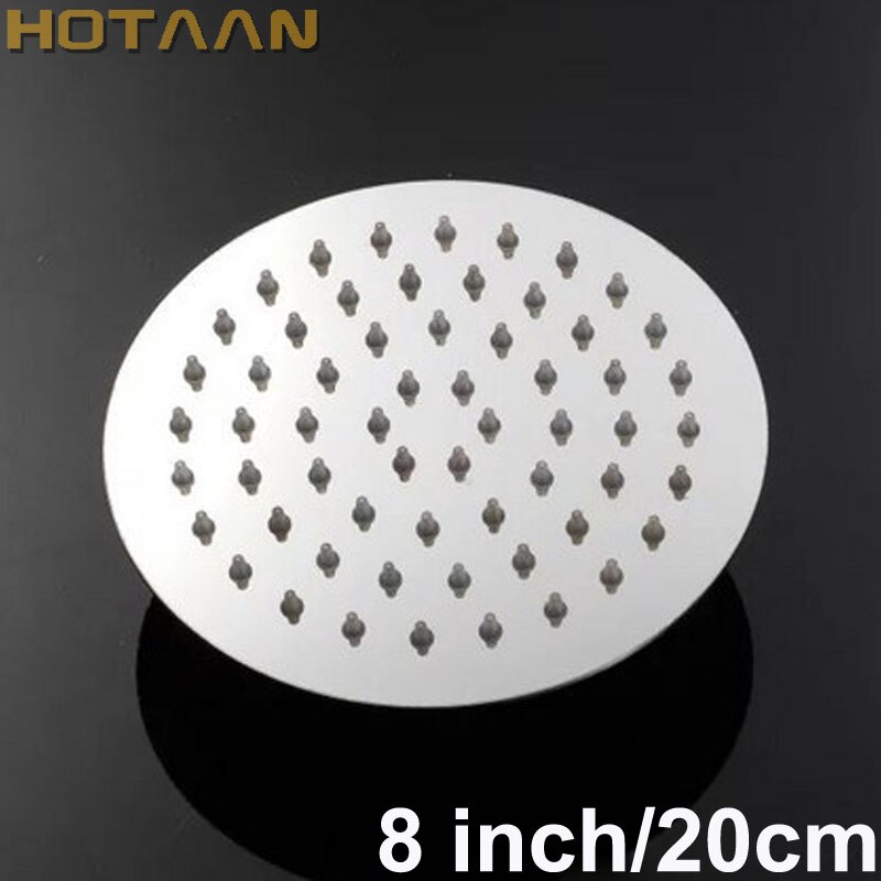 8 Inch 20X20Cm Luxe Ronde Regendouche Hoofd, Roestvrij Staal Douchekop, badkamer Douche, Chuveiro