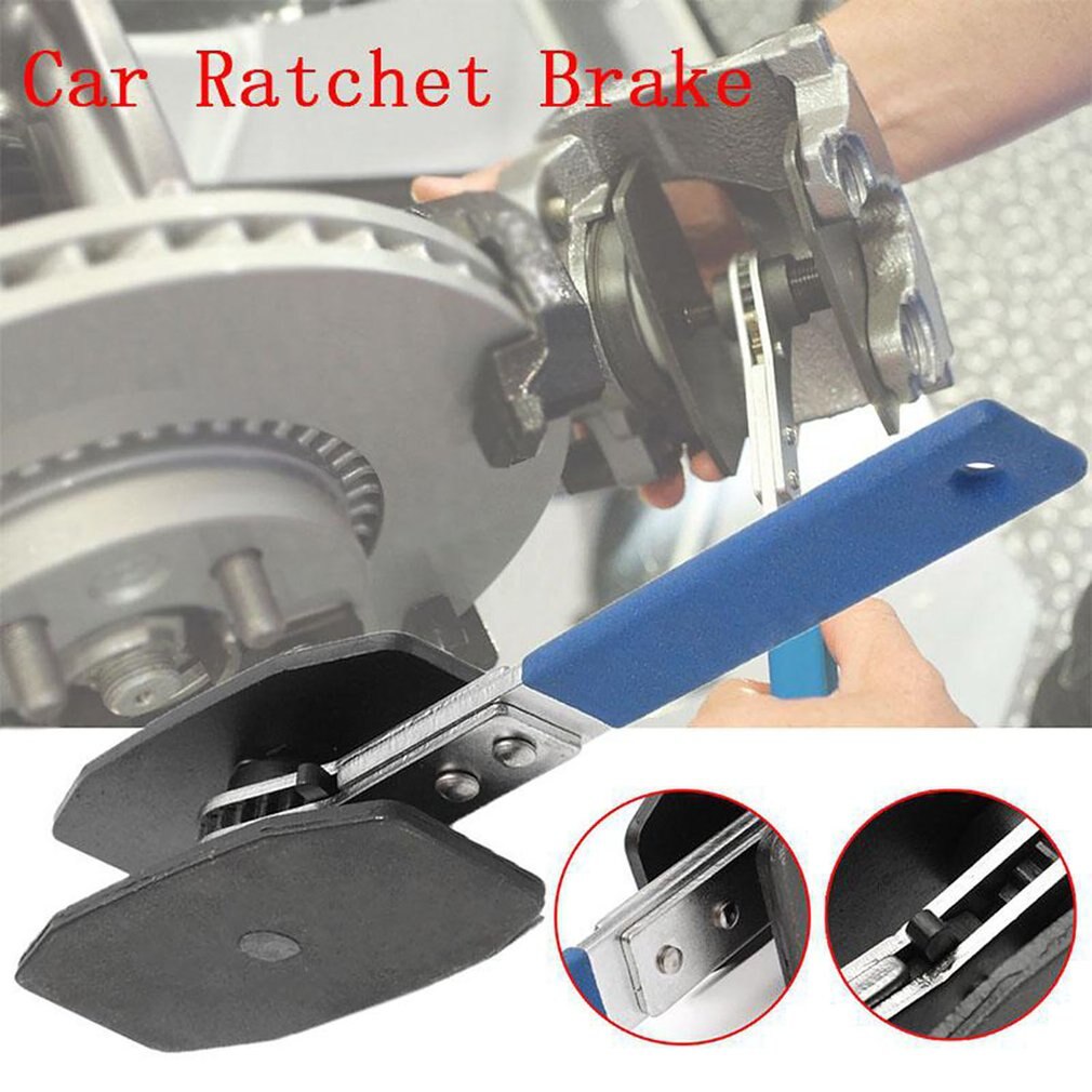 1Pc Car Ratchet Brake Piston Caliper Spreader Tool Stainless Steel Brake Caliper Press Twin Quad Separator Pad