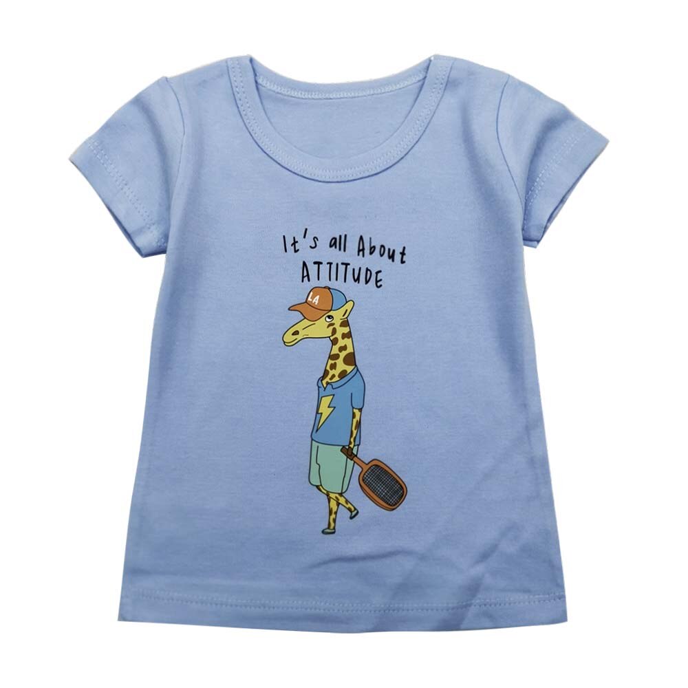 Sommar barn t-shirt ledig enkel bebis flickor mjuka bomullstoppar barn småbarn kortärmade t-shirts barnkläder