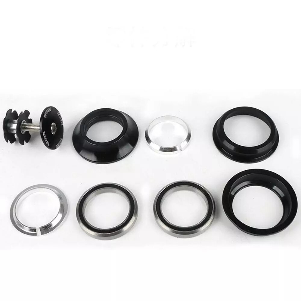 Colonne de direction de vélo tout terrain en alliage d'aluminium, pièces de cyclisme 34/44mm, ensemble de roulements de bicyclette, casque de vélo