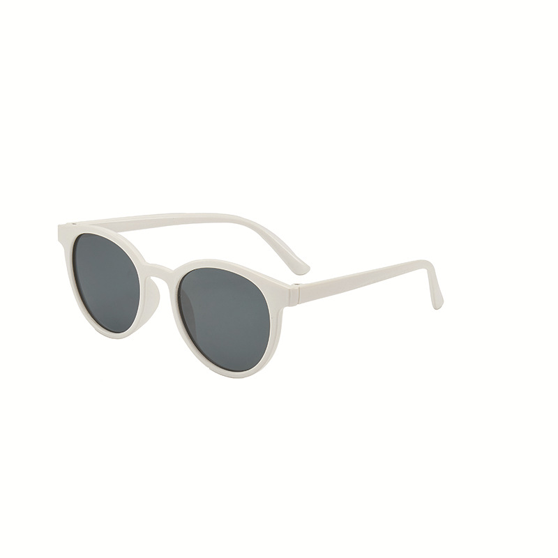 Gafas de sol con montura completa para hombre y mujer, lentes de sol con montura redonda Retro, de femenina, de gran tamaño, a la , UV400, 2022: Blanco