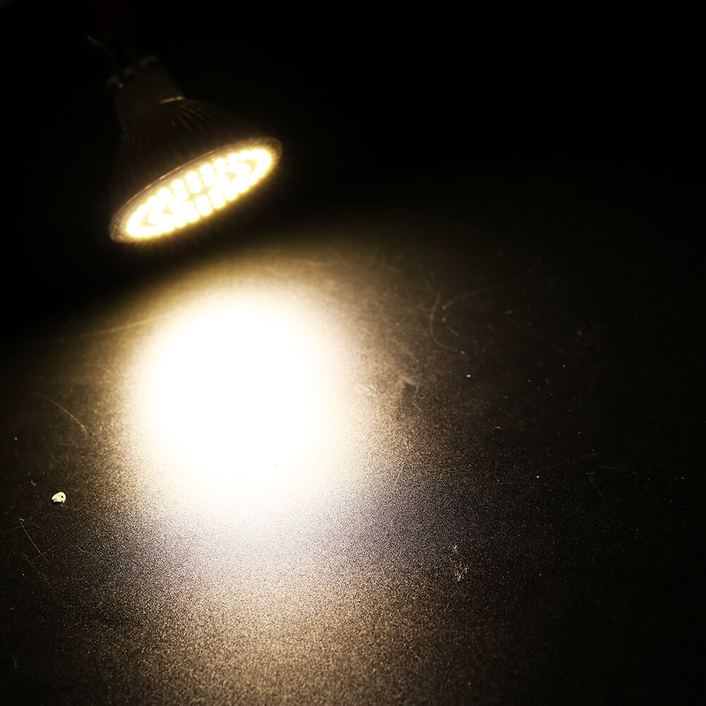 Foco Led E27 GU10 MR16, 4 opciones 60 SMD 3528, cuerpo de vidrio AC220V DC12V, 2 colores, super brillante, luminaria, Testo VR