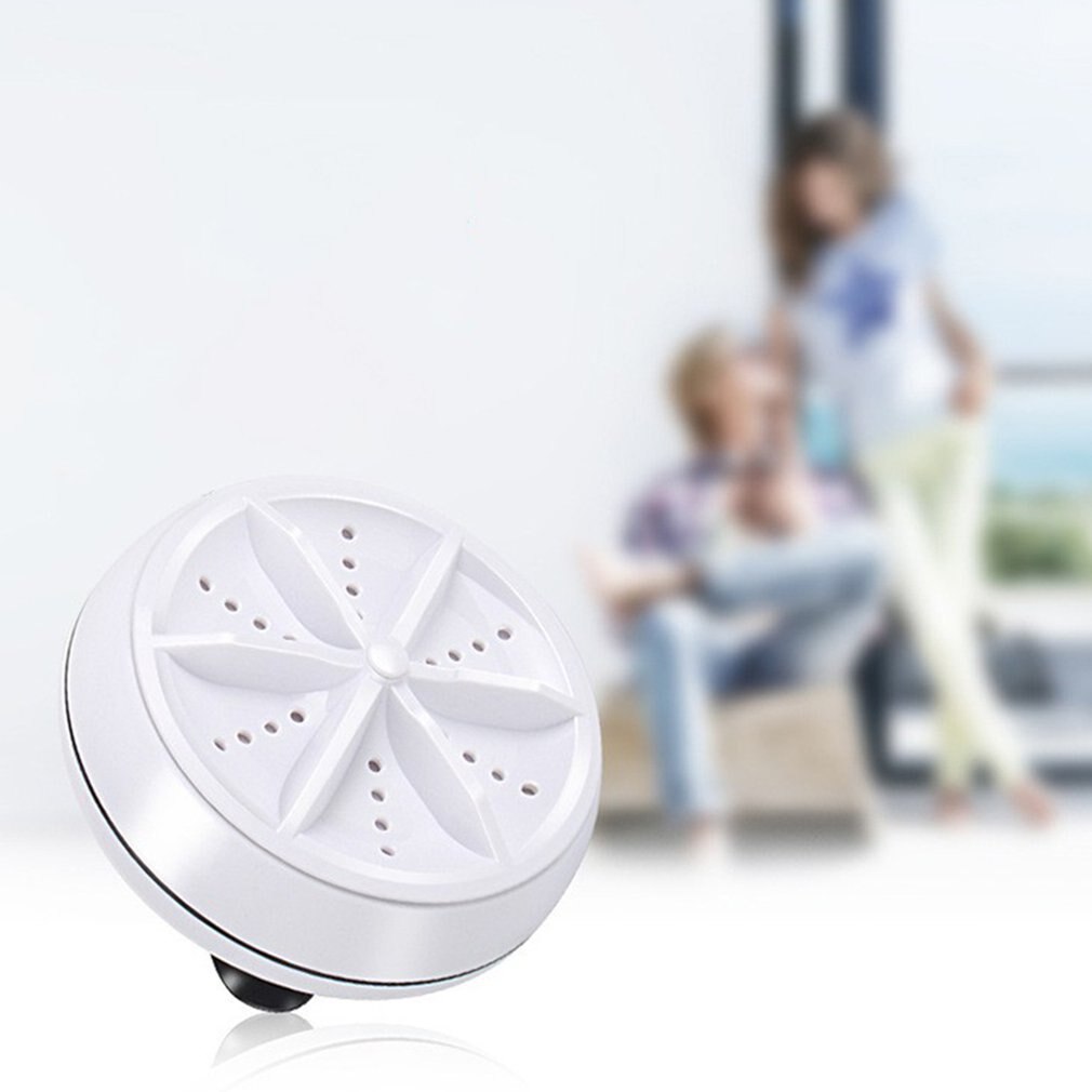 Mini machine à laver à ultrasons portable pour professionnels,lave-linge turbo personnel à rotation, pratique pour les voyages d&#39;affaires et à domicile, outil de lavage avec port USB,