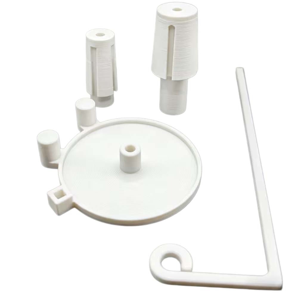 3D-printen Verticale grote spoelhouder PLA-kunststof Compatibele naaimachines Draadinvoerder Gespecialiseerd accessoire: Lichtgrijs