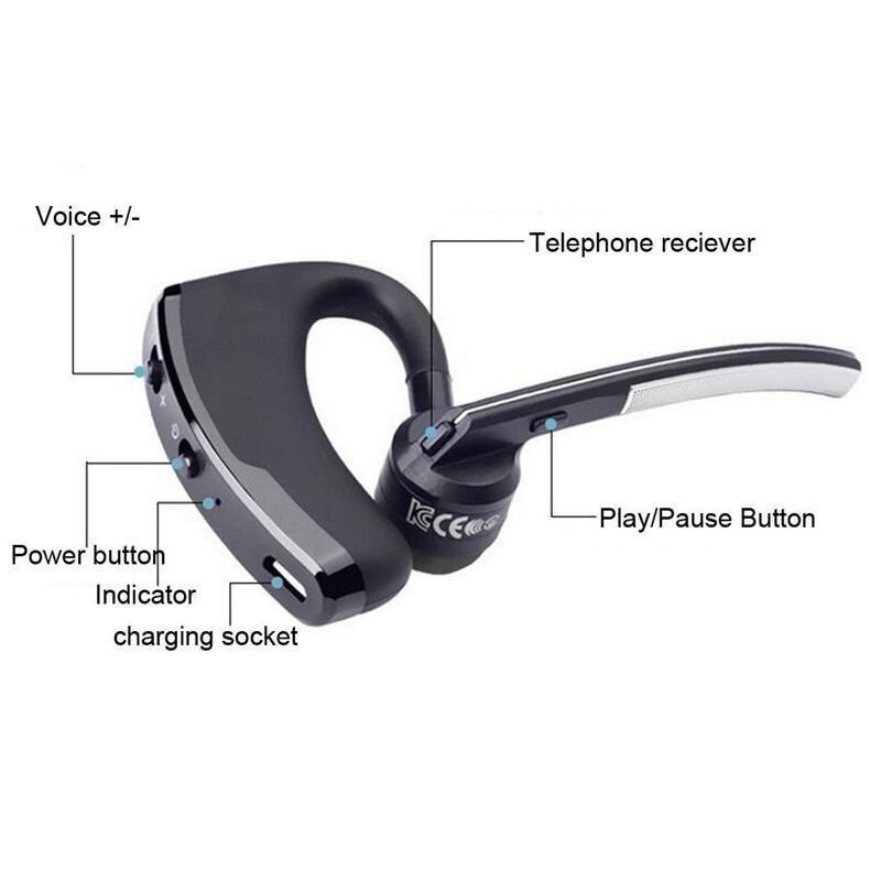 V8 rtspo bluetooth oordopjes draadloze stereo hd microfoon koptelefoon bluetooth hands-in autokit met microfoon voor iphone samsung huawei telefoon