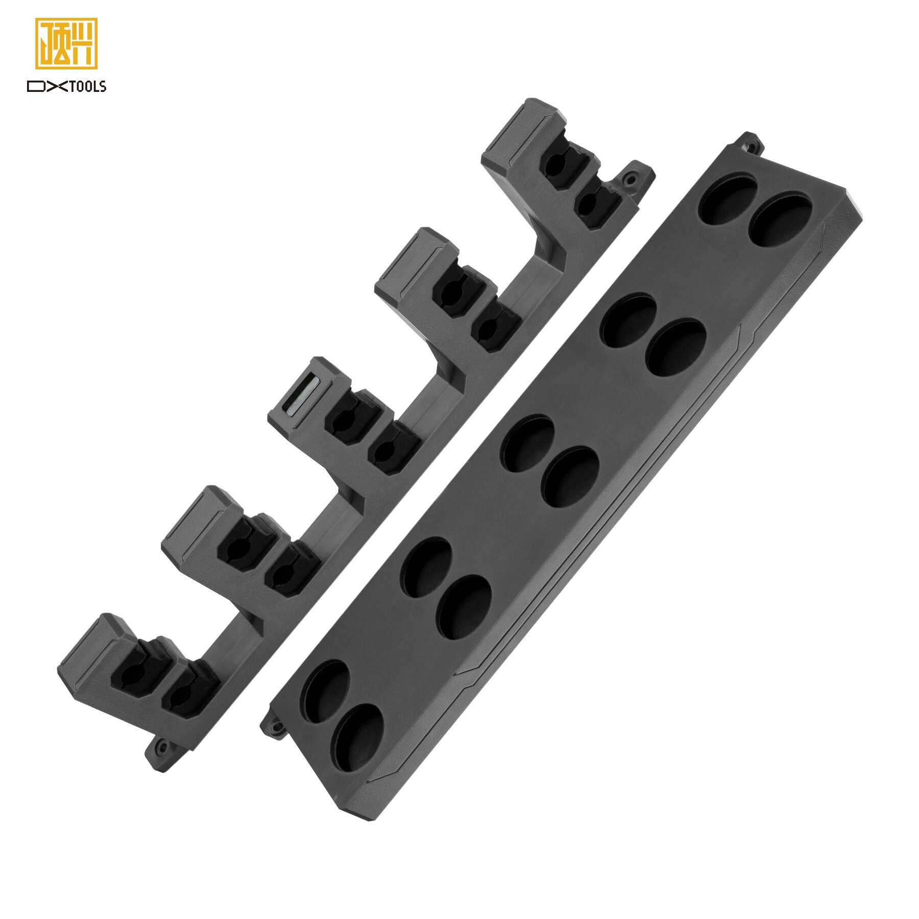 Canne à pêche en plastique, présentoir fixe, présentoir de Collection, support de rangement, 10 accessoires d&#39;équipement,: Black