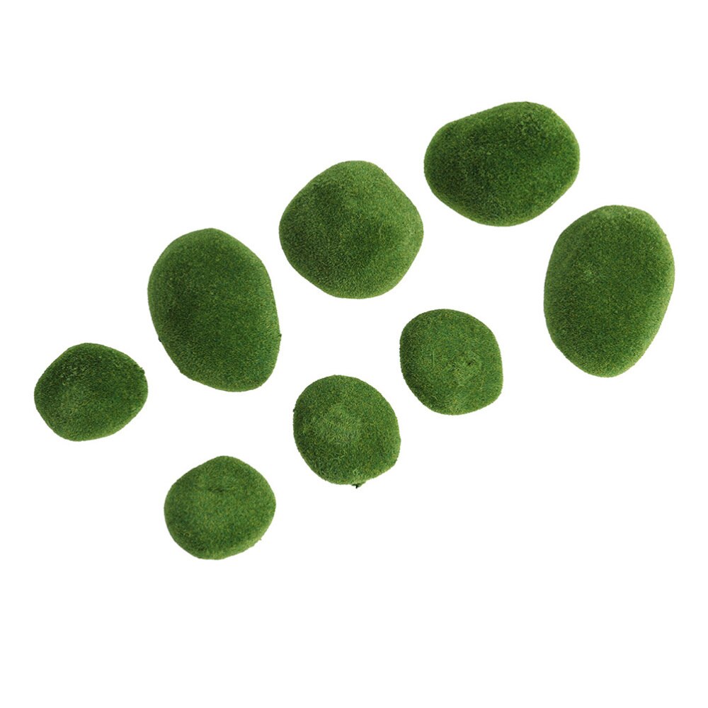 20 Pcs Moss Stone Vivid Decorative Balls Moss Balls Simulation Balls for Terrarium Aquariums: Default Title