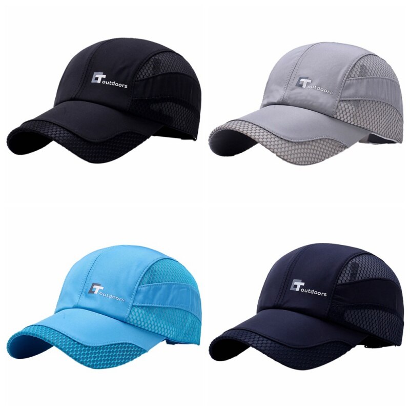 Mesh cap letter broderi bomull polyester 50+  solskydd snabbtorkande anti-uv justerbara hattar utomhus sportkläder tillbehör