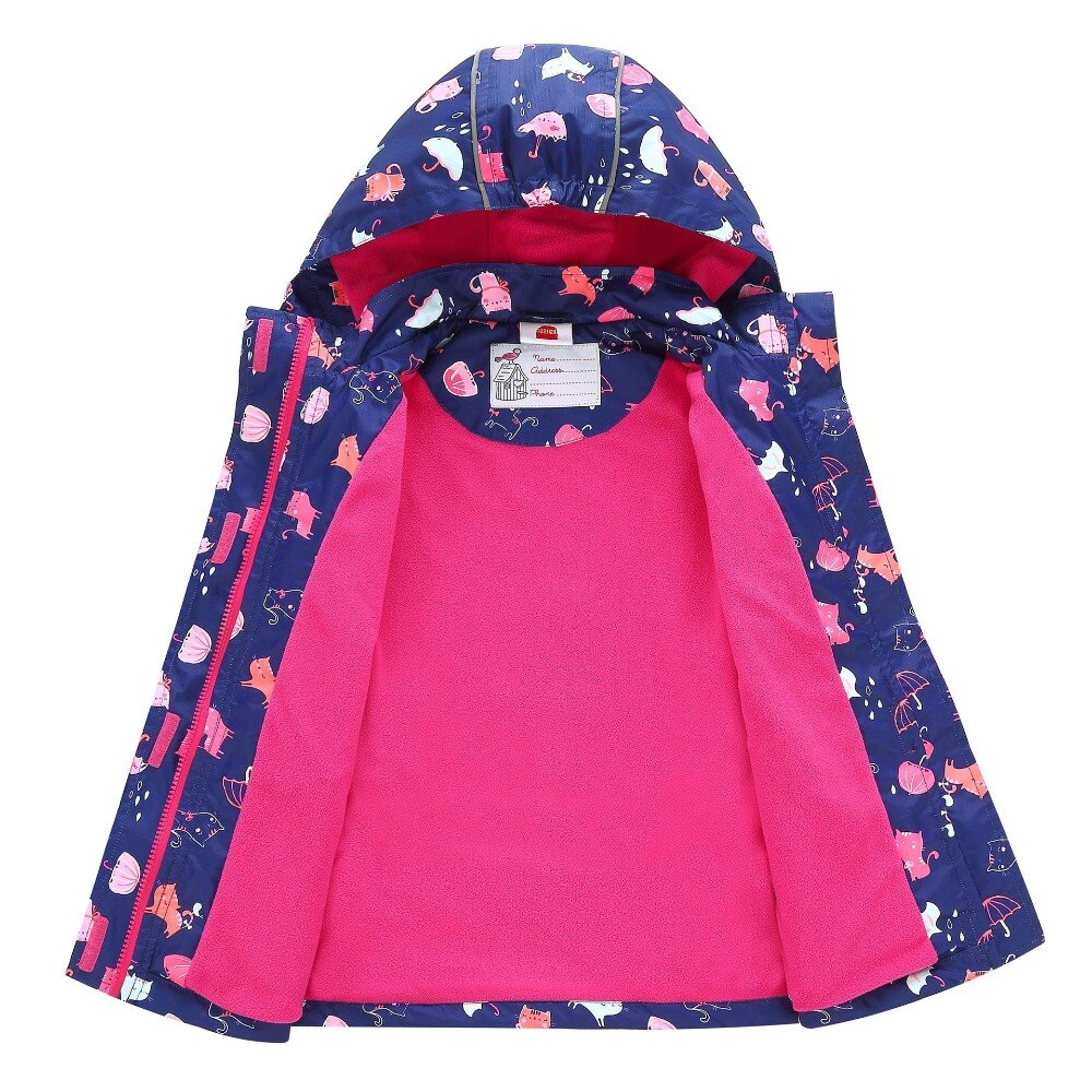 Meisjesjassen, lente- en zomerjassen, warme fleecejassen voor meisjes, herfst, waterdichte windjacks, winterkleding voor kinderen, dwq 019