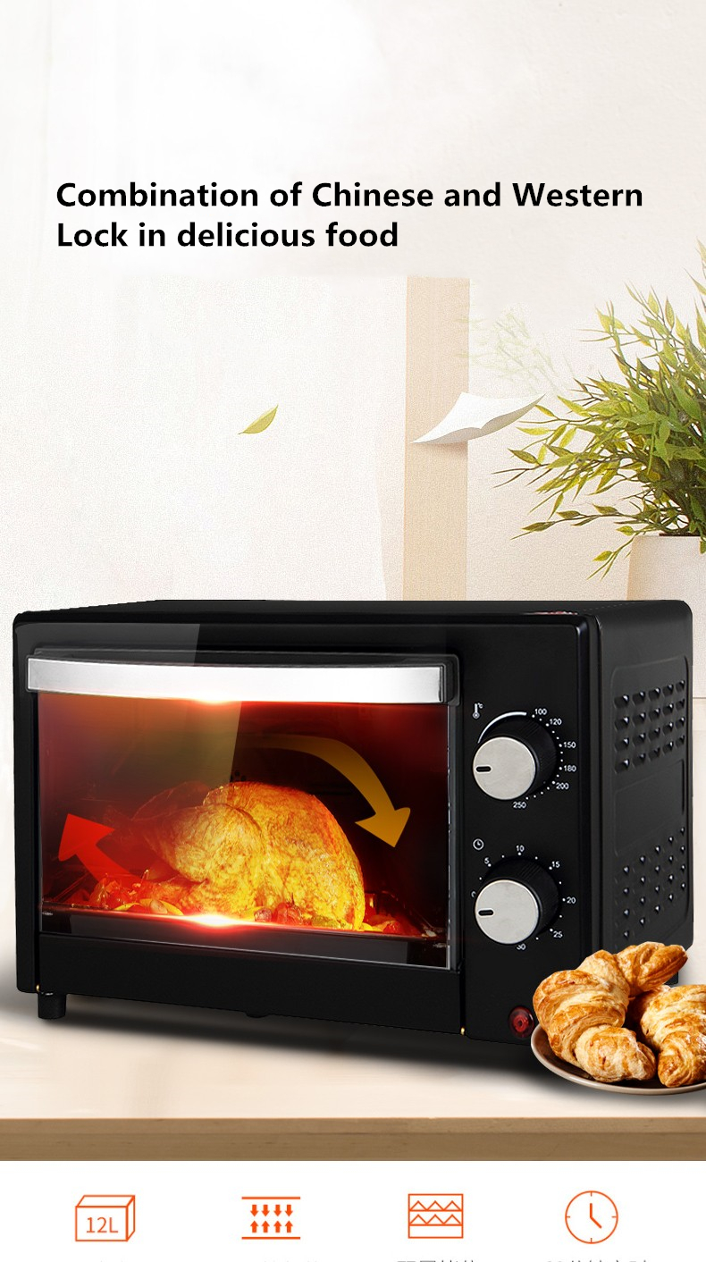 SUSWEETLIFEmini automatic electric oven multifunction baking machine 1500W three-layers cake pizza oven kitchen cooking tools EU