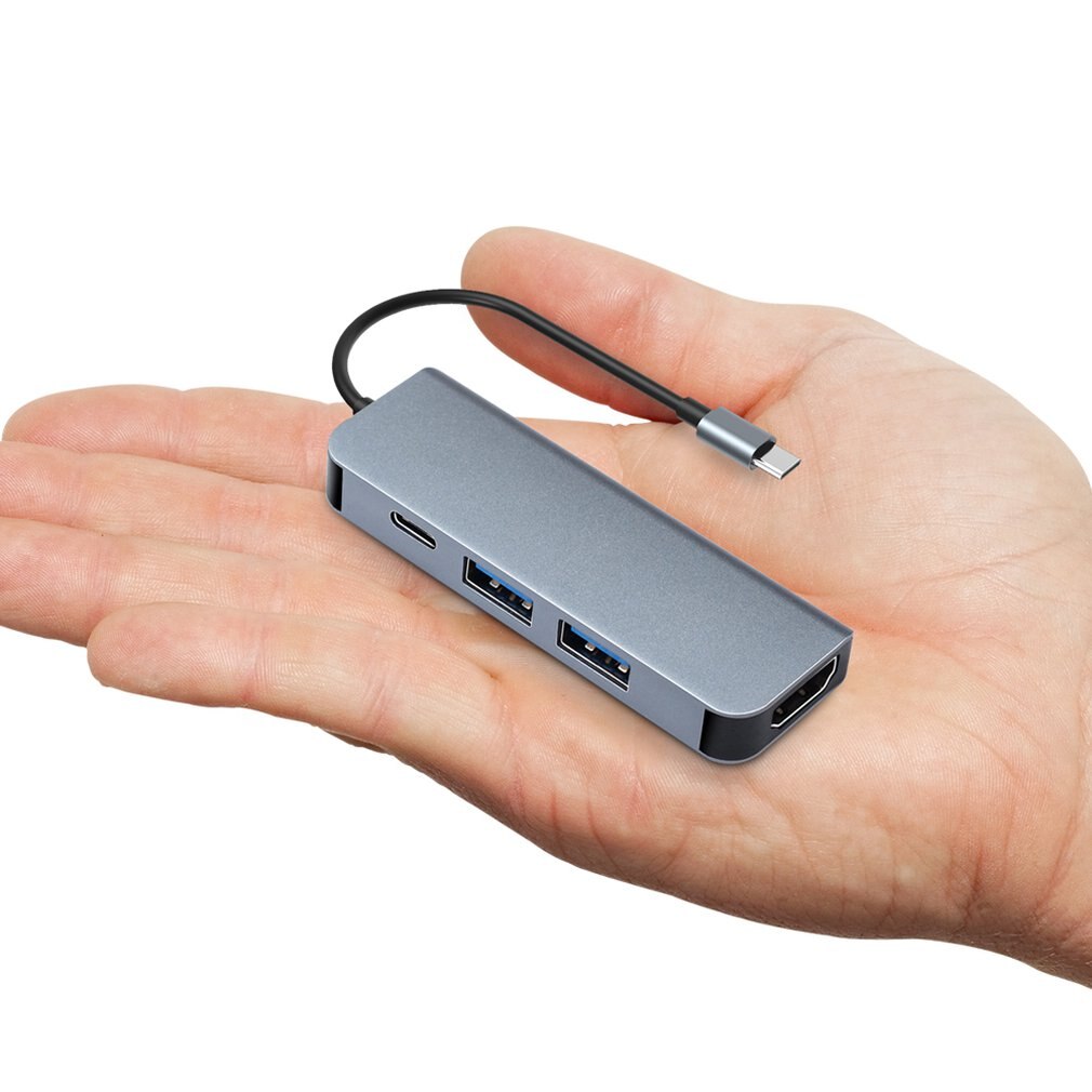 Portable USB 3.0 Universal Docking Station 4-in-1 Type-c To USB+HDMI+TYPE High Definition Docking Station