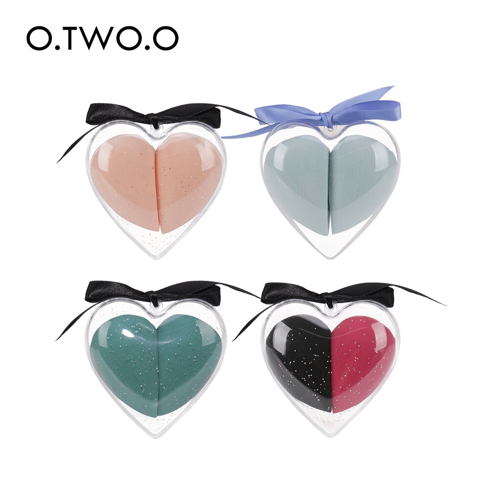 O.two.o hartvormige make-upspons, zacht en glad, vloeibare foundation voor het gezicht, concealercrème, cosmetische puff, make-uptools