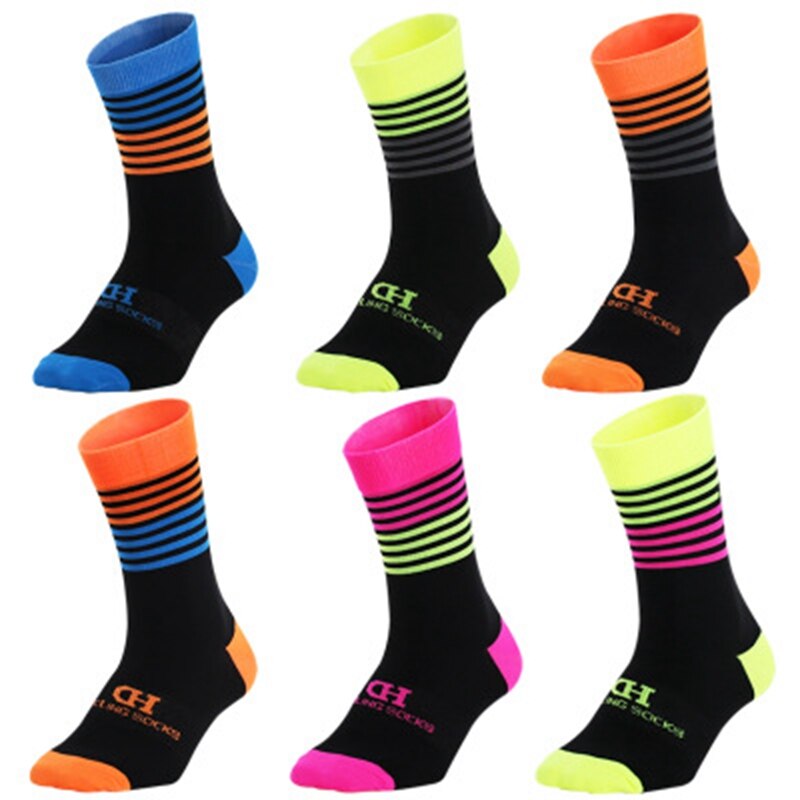 DH SPORTS Men Women Cycling Socks Elastic Outdoor Wearproof Footwear For Road Bike Socks Mountain Bicycle Socks