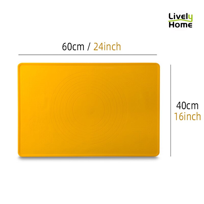 Large Kneading Silicone Mat Rolling Dough Pizza Dumplings Flour Silicon Baking Mat Pastry Pad Board Baking Kitchen Accessories: 40x60CM Mat