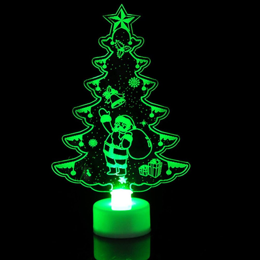 Christmas Xmas Tree Children Night Light Toy Colorful Santa Claus LED Kids Luminous Toys