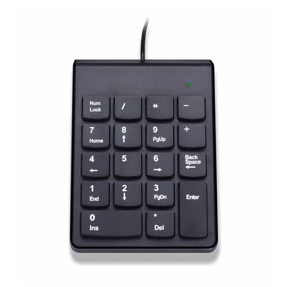 Draagbare Kleine-Size 2.4Ghz Draadloze Numeriek Toetsenbord Numpad 18 Toetsen Digitale Toetsenbord Voor Accounting Teller Laptop Notebook Tabletten: Wire Keyboard