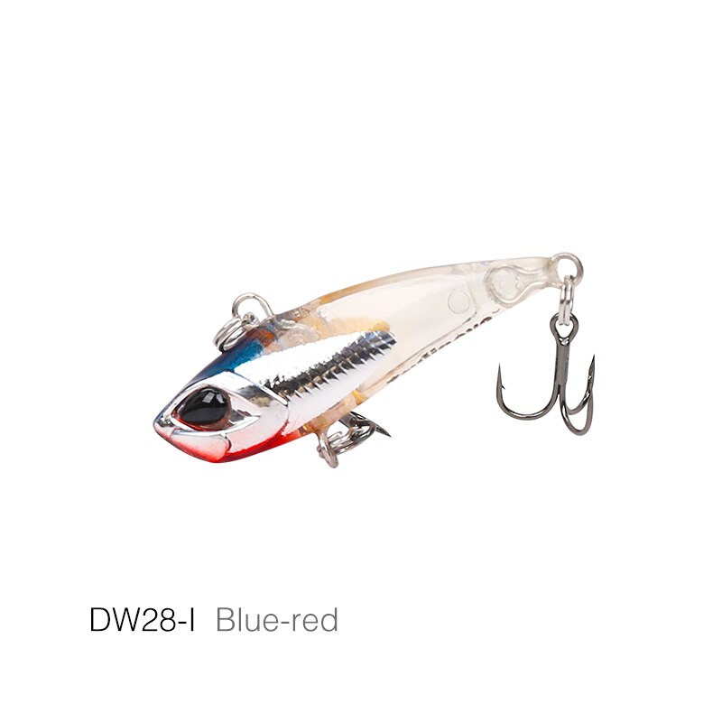 TSURINOYA leurre de pêche VIB DW28 coulant l'eau hiver glace gabarit leurre 40mm 3.8g tête de plomb en plastique Vibration Wobblers basse appât dur: DW28-I